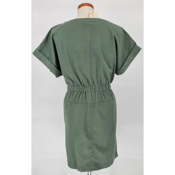 Universal Thread Womens Small Green Full Zip Utility Dress New With Tags‎ - Picture 3 of 6